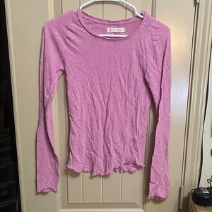 We The Free Pink Long Sleeve Tee